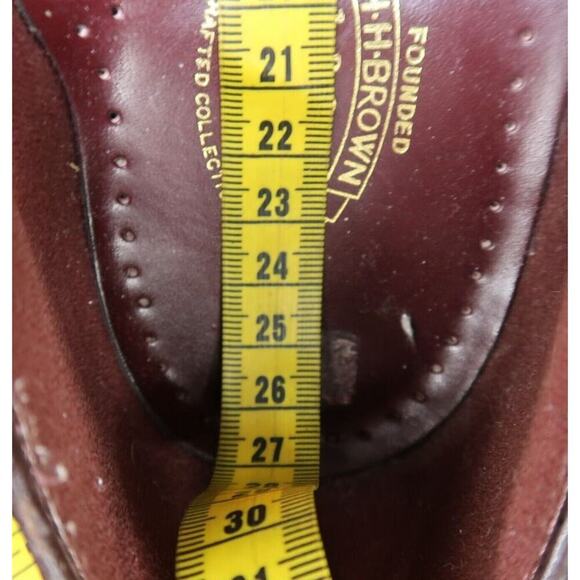 HH Brown Shoes Mens 9 Loafer Tassel Dress Handcrafted Water Mocs Leather Vintage main image 4